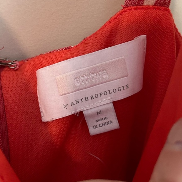 Anthropologie ett:twa Robin Cropped Jumpsuit Red and White Stripe Size Medium - Picture 3 of 7